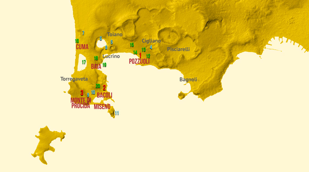 Mappa luoghi da visitare